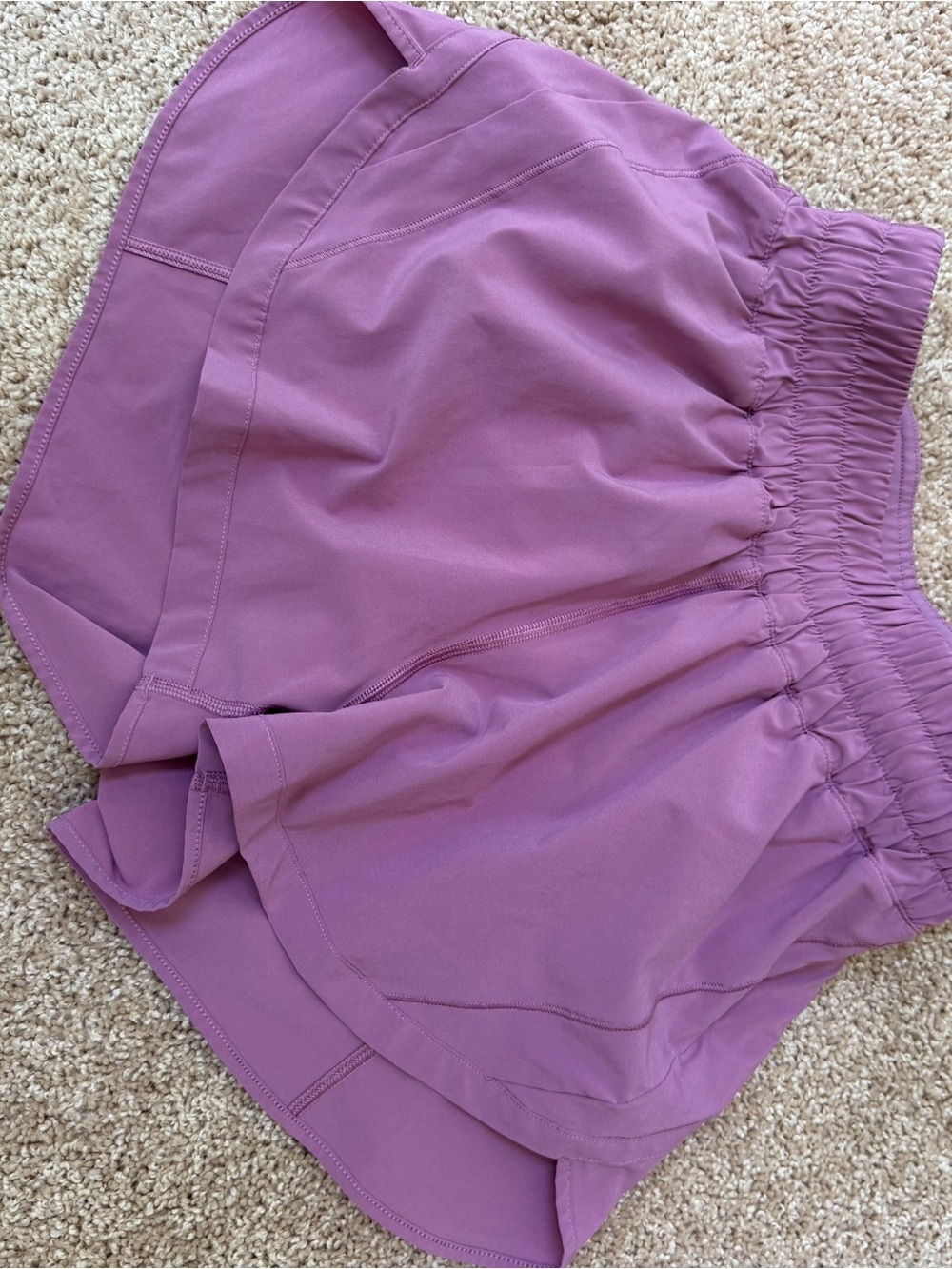 lululemon athletica mauve athletic shorts